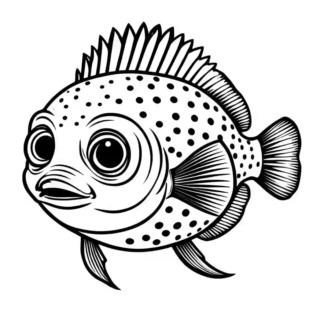 Pufferfish coloring pages